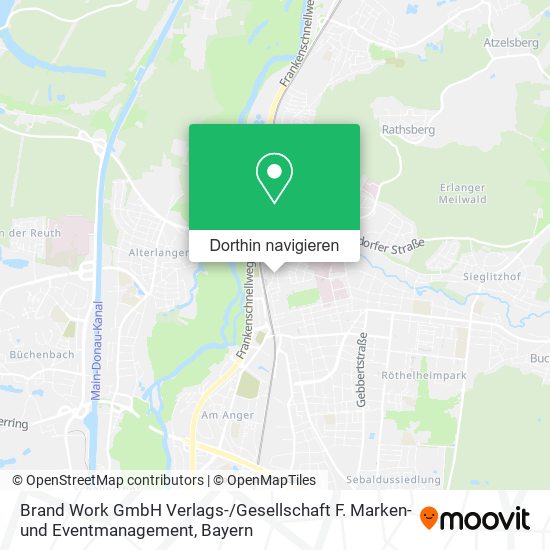 Brand Work GmbH Verlags- / Gesellschaft F. Marken- und Eventmanagement Karte