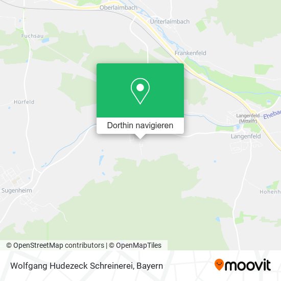 Wolfgang Hudezeck Schreinerei Karte
