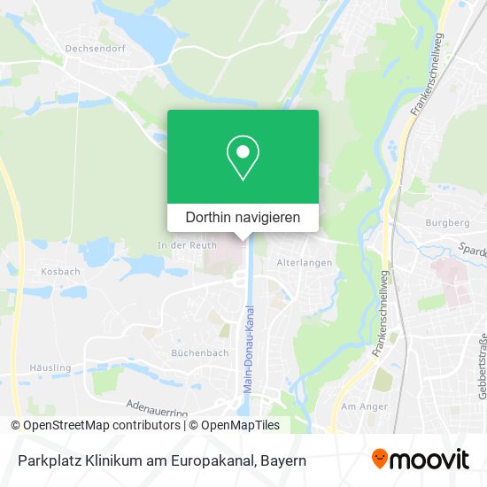 Parkplatz Klinikum am Europakanal Karte