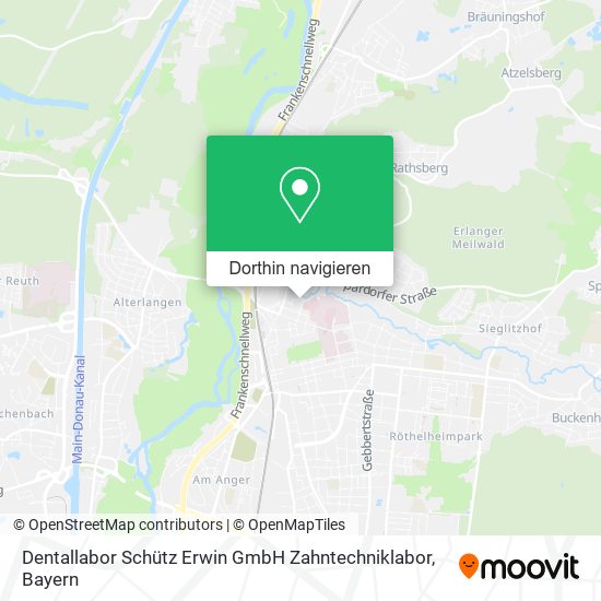 Dentallabor Schütz Erwin GmbH Zahntechniklabor Karte