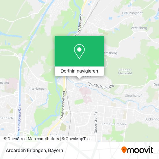 Arcarden Erlangen Karte