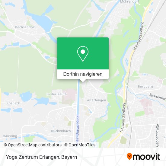 Yoga Zentrum Erlangen Karte