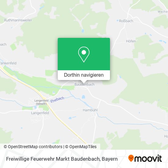 Freiwillige Feuerwehr Markt Baudenbach Karte