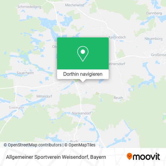 Allgemeiner Sportverein Weisendorf Karte