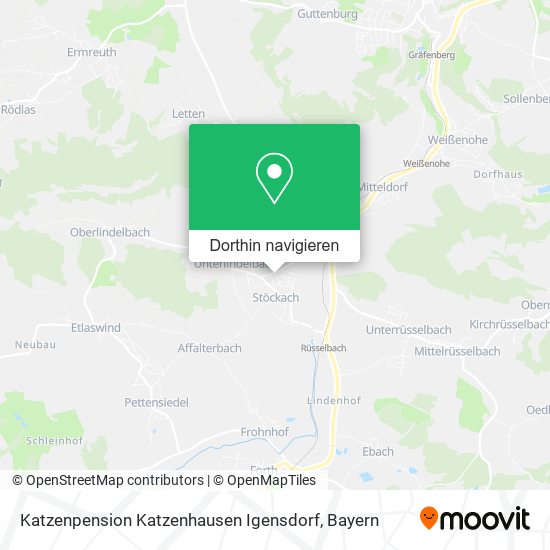 Katzenpension Katzenhausen Igensdorf Karte