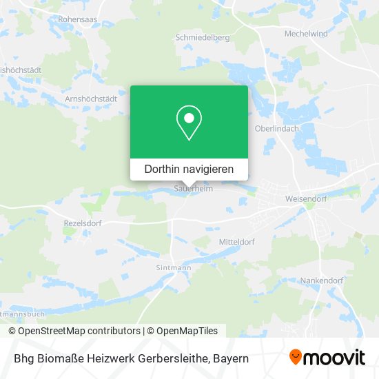 Bhg Biomaße Heizwerk Gerbersleithe Karte