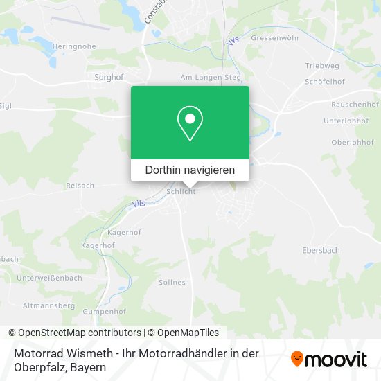 Motorrad Wismeth - Ihr Motorradhändler in der Oberpfalz Karte