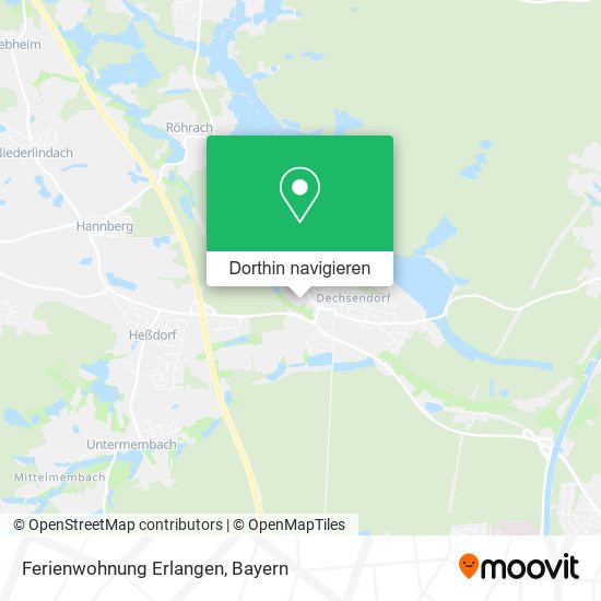 Ferienwohnung Erlangen Karte