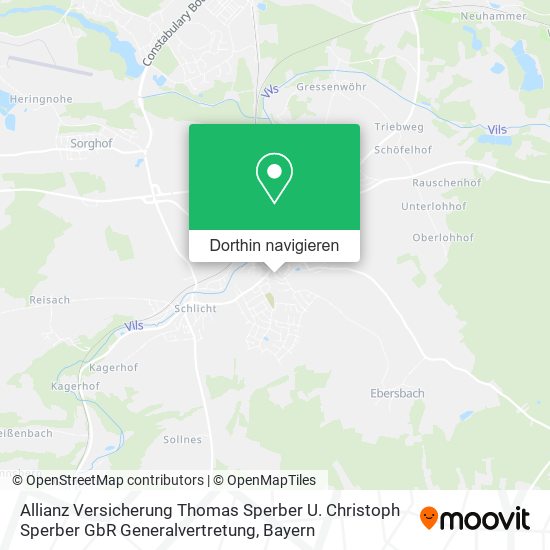 Allianz Versicherung Thomas Sperber U. Christoph Sperber GbR Generalvertretung Karte