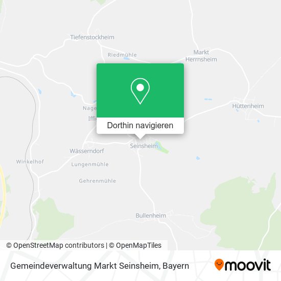 Gemeindeverwaltung Markt Seinsheim Karte