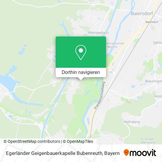 Egerländer Geigenbauerkapelle Bubenreuth Karte