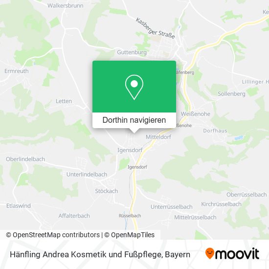Hänfling Andrea Kosmetik und Fußpflege Karte