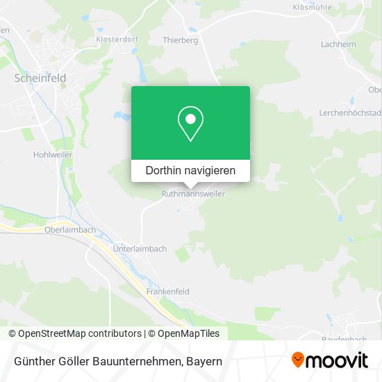 Günther Göller Bauunternehmen Karte