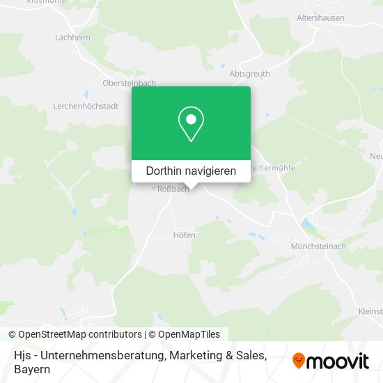 Hjs - Unternehmensberatung, Marketing & Sales Karte