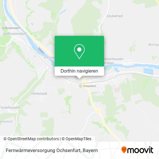 Fernwärmeversorgung Ochsenfurt Karte
