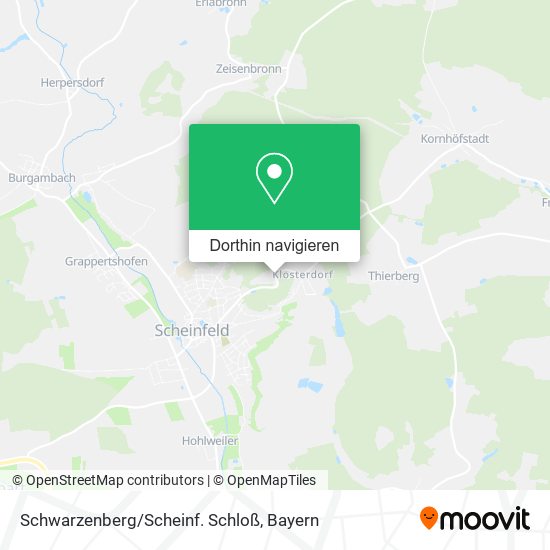 Schwarzenberg/Scheinf. Schloß Karte