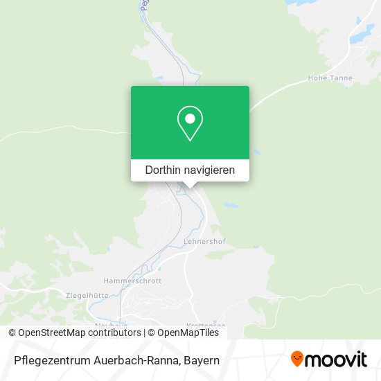 Pflegezentrum Auerbach-Ranna Karte