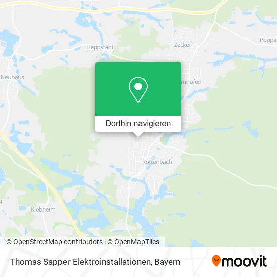 Thomas Sapper Elektroinstallationen Karte