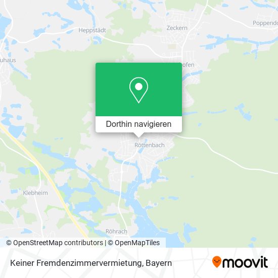 Keiner Fremdenzimmervermietung Karte