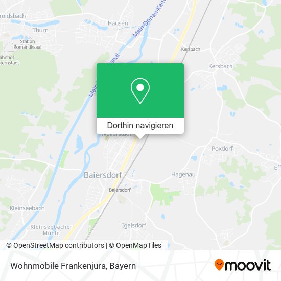 Wohnmobile Frankenjura Karte