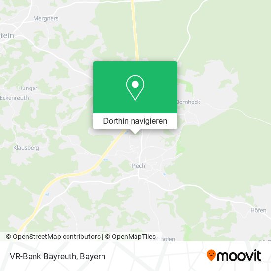 VR-Bank Bayreuth Karte