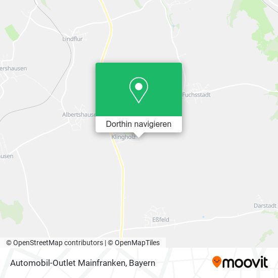 Automobil-Outlet Mainfranken Karte