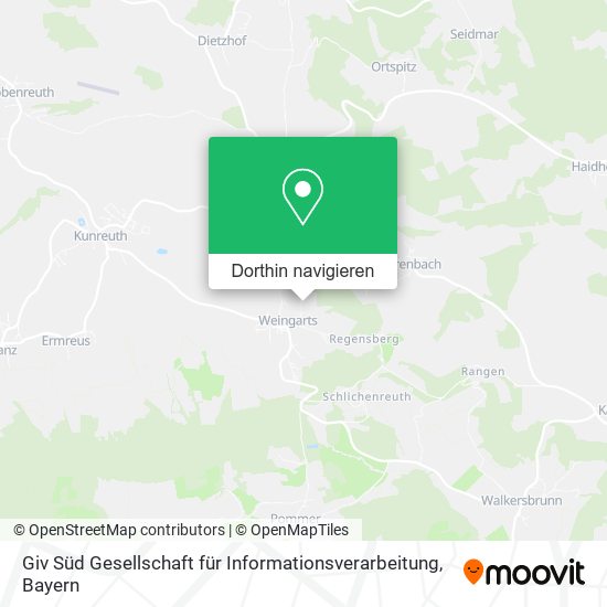 Giv Süd Gesellschaft für Informationsverarbeitung Karte