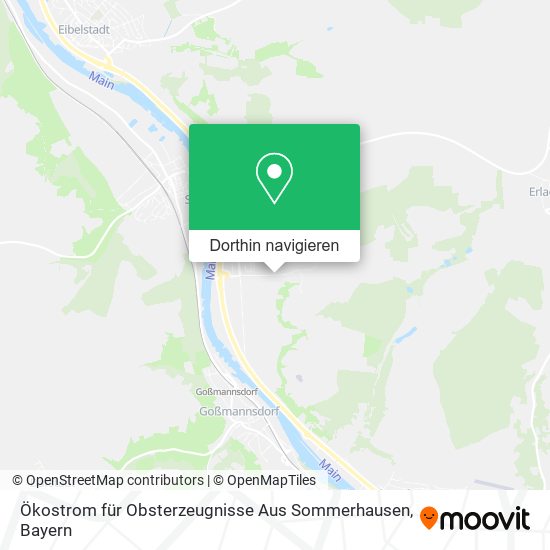 Ökostrom für Obsterzeugnisse Aus Sommerhausen Karte