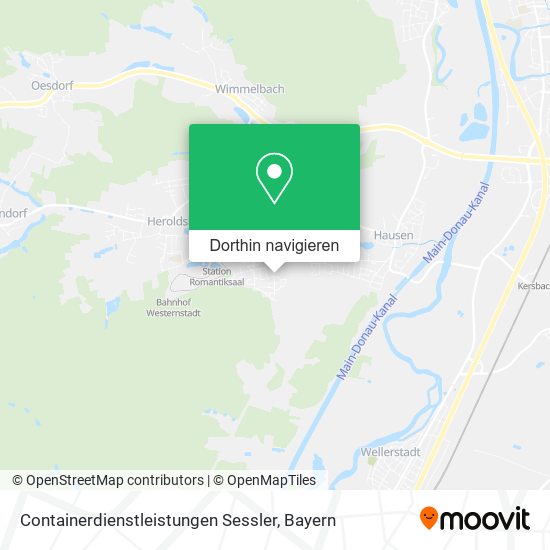Containerdienstleistungen Sessler Karte