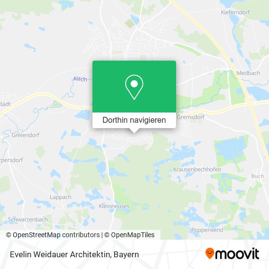Evelin Weidauer Architektin Karte
