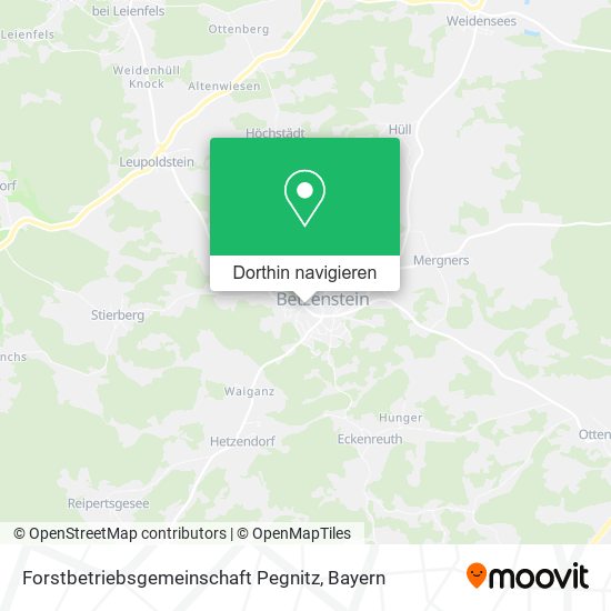 Forstbetriebsgemeinschaft Pegnitz Karte