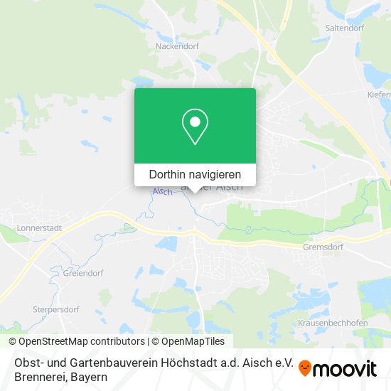 Obst- und Gartenbauverein Höchstadt a.d. Aisch e.V. Brennerei Karte