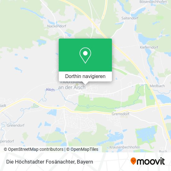 Die Höchstadter Fosänachter Karte