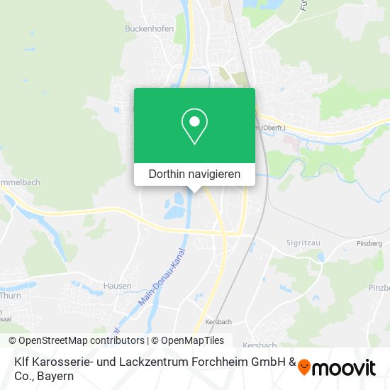 Klf Karosserie- und Lackzentrum Forchheim GmbH & Co. Karte