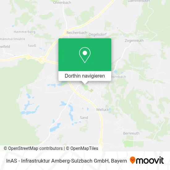 InAS - Infrastruktur Amberg-Sulzbach GmbH Karte