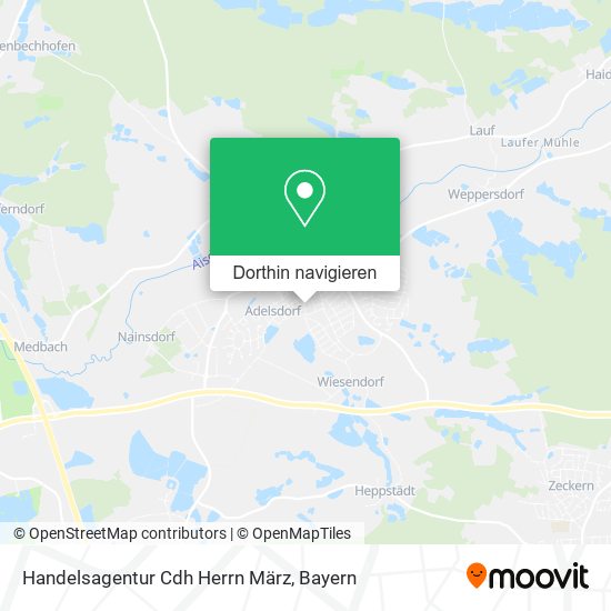 Handelsagentur Cdh Herrn März Karte