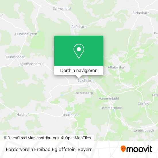 Förderverein Freibad Egloffstein Karte