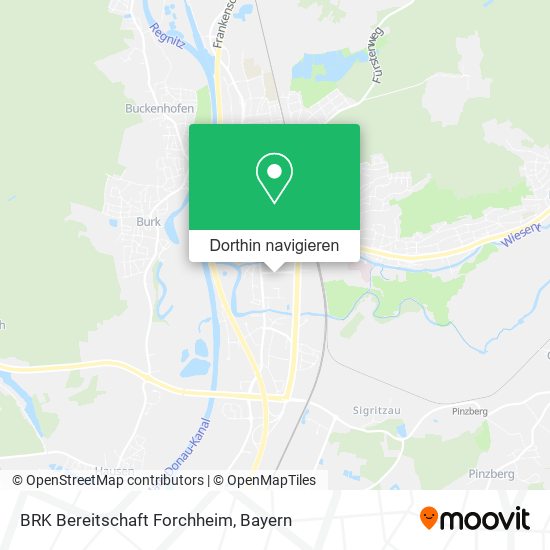 BRK Bereitschaft Forchheim Karte