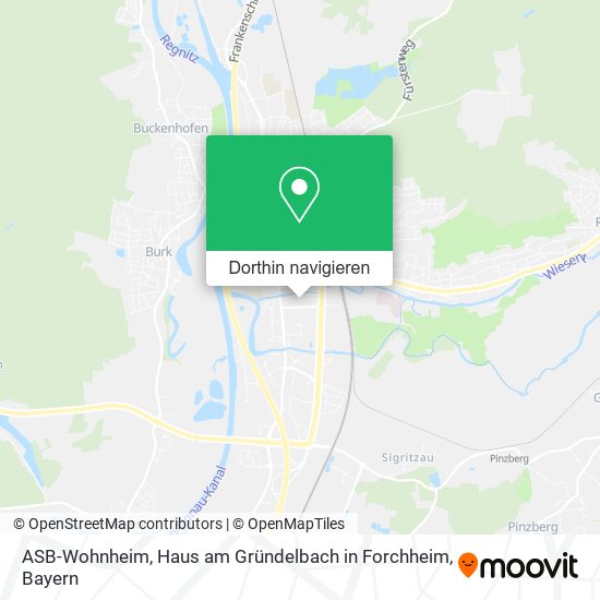 ASB-Wohnheim, Haus am Gründelbach in Forchheim Karte