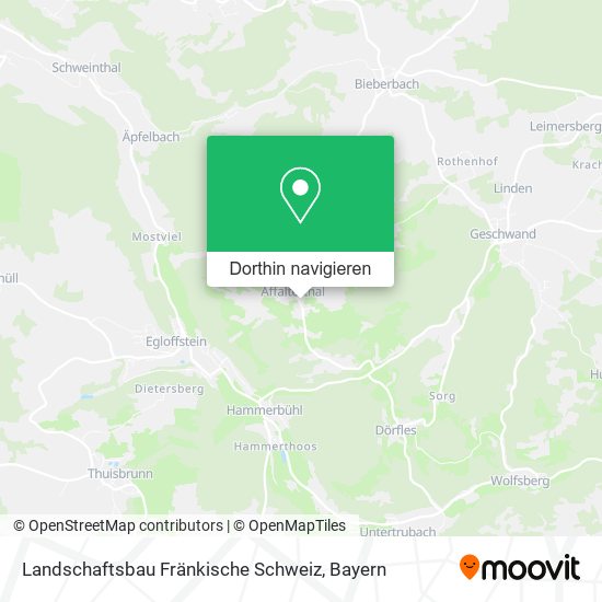 Landschaftsbau Fränkische Schweiz Karte