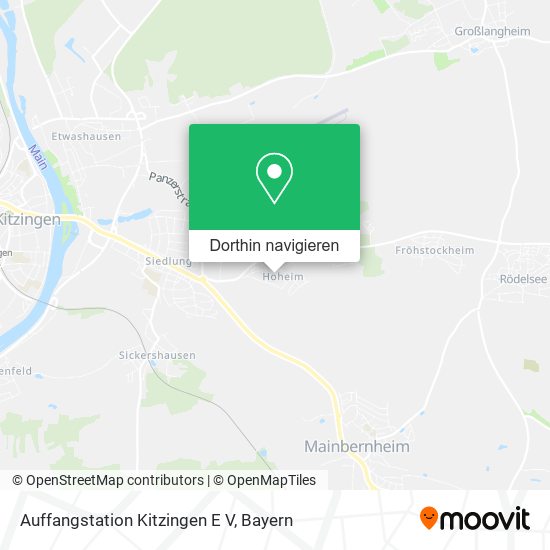 Auffangstation Kitzingen E V Karte