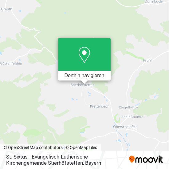 St. Sixtus - Evangelisch-Lutherische Kirchengemeinde Stierhöfstetten Karte