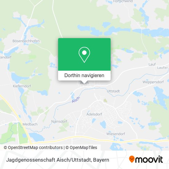 Jagdgenossenschaft Aisch / Uttstadt Karte