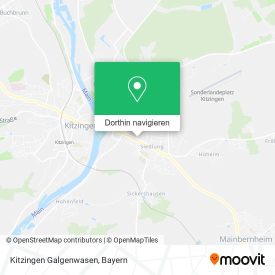 Kitzingen Galgenwasen Karte