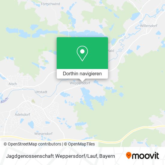 Jagdgenossenschaft Weppersdorf / Lauf Karte