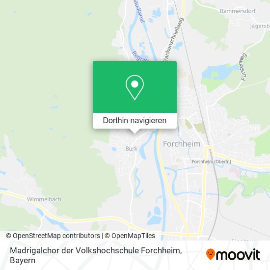 Madrigalchor der Volkshochschule Forchheim Karte