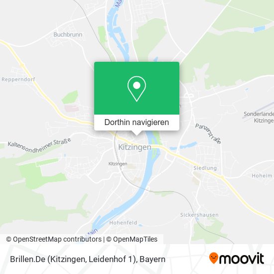 Brillen.De (Kitzingen, Leidenhof 1) Karte