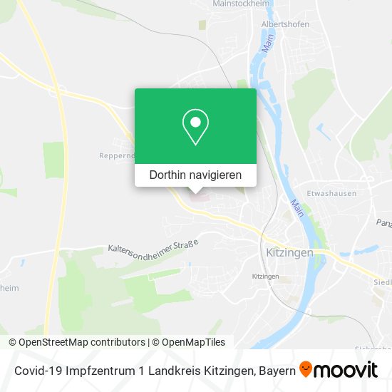 Covid-19 Impfzentrum 1 Landkreis Kitzingen Karte