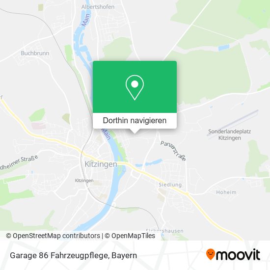 Garage 86 Fahrzeugpflege Karte