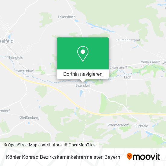 Köhler Konrad Bezirkskaminkehrermeister Karte